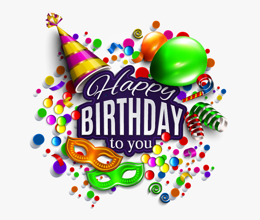 Vector Happy Birthday Png, Transparent Clipart