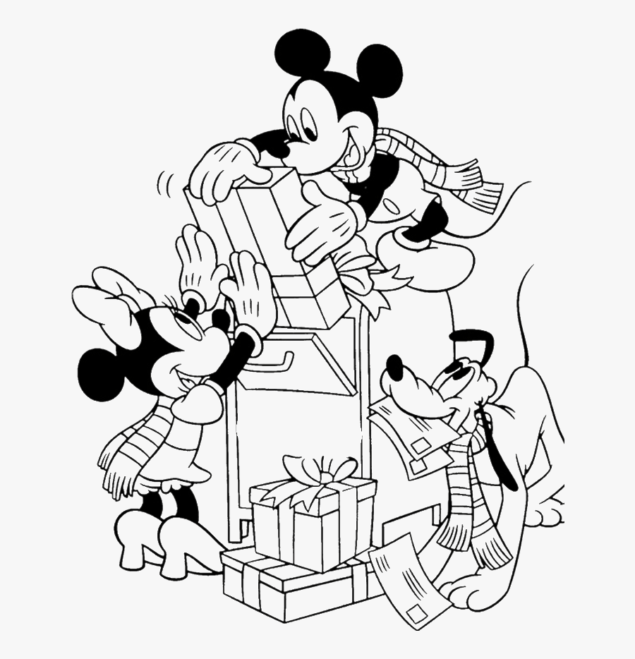 Mickey Mouse Colouring Pages Printable, Transparent Clipart