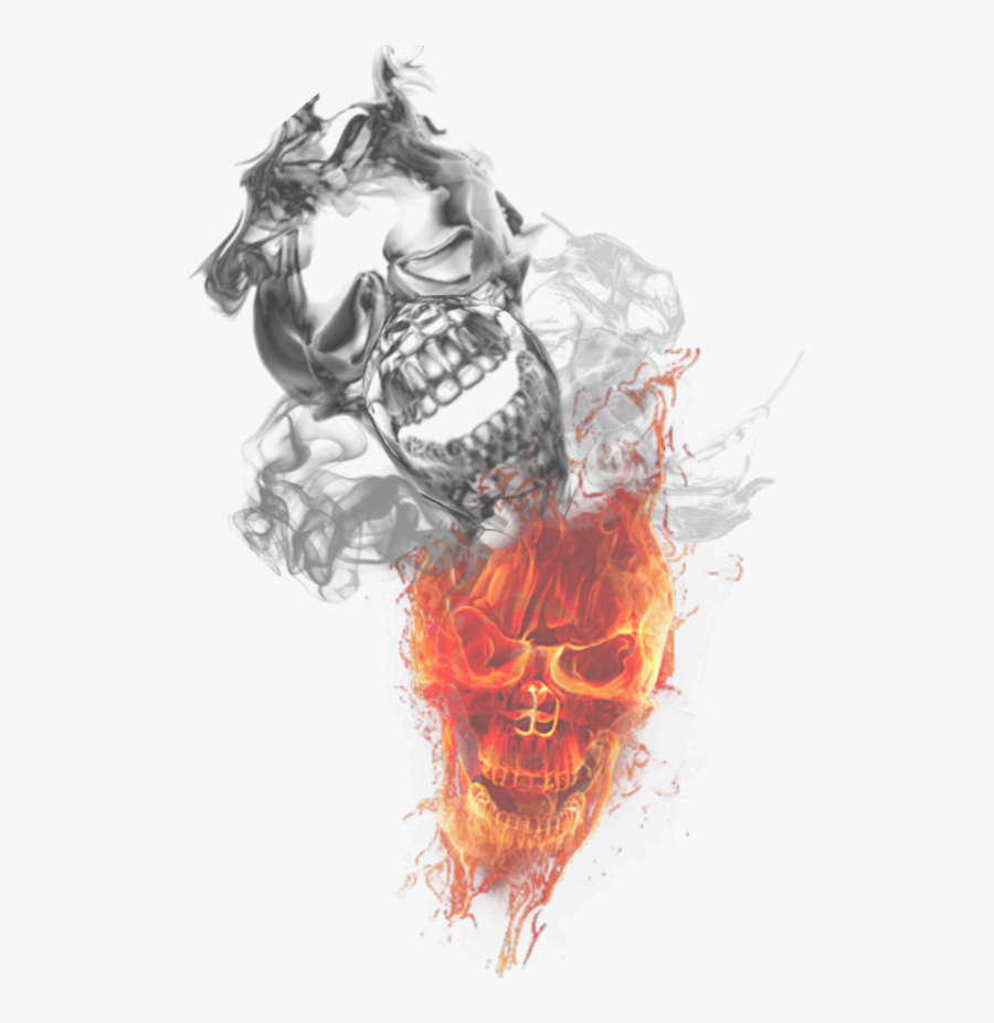 Clip Art Freeuse Download Fire And Smoke Clipart - Transparent Smoke Png Skull, Transparent Clipart