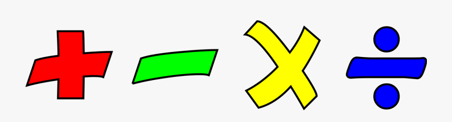 Clip Art Math Operations, Transparent Clipart