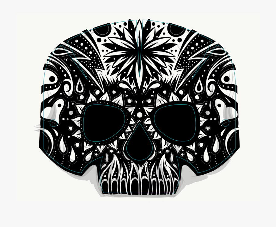 Clip Art Adobe Creative Max Mask - Skull, Transparent Clipart
