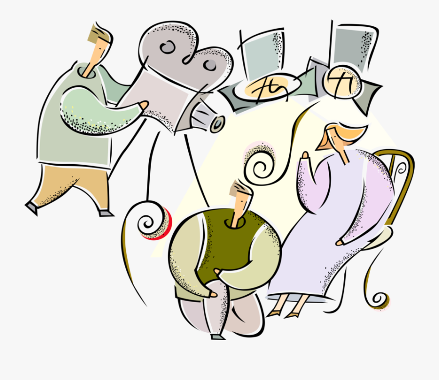 Transparent Movie Star Clipart - Cartoon, Transparent Clipart