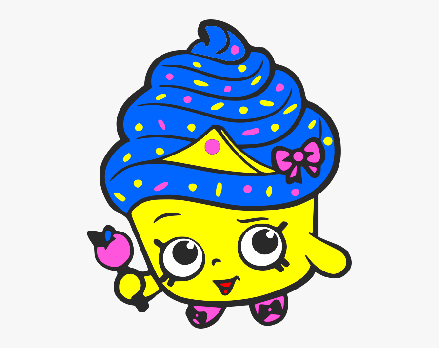 Movies, Personal Use, Shopkins Cupcake Princess - Coloring Pages For Kids, Transparent Clipart