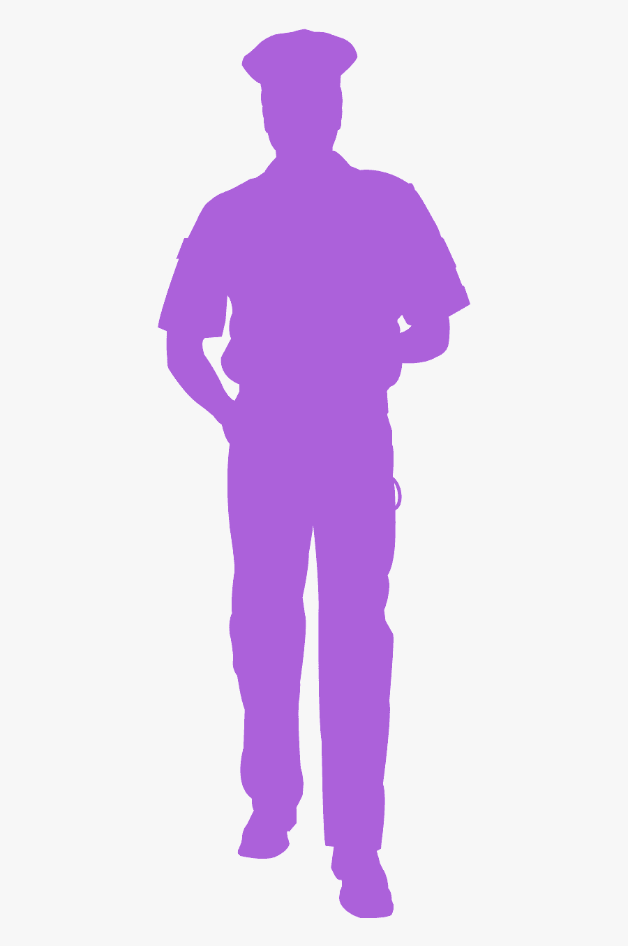 Free Police Office Silhouette, Transparent Clipart