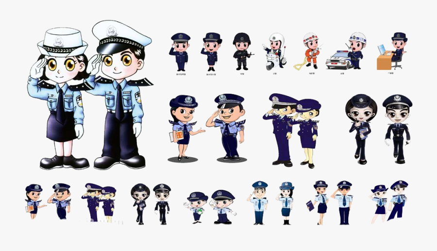 Police Officer Salute Public Security Cartoon - Salute To Hong Kong Police, Transparent Clipart