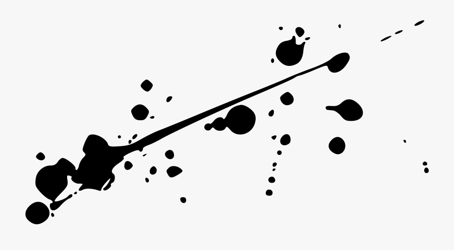 Transparent Black Paint Splatter Png - Black Paint Splatter, Transparent Clipart