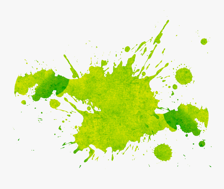 White Paint Splash Png - Color Splash Png Green, Transparent Clipart