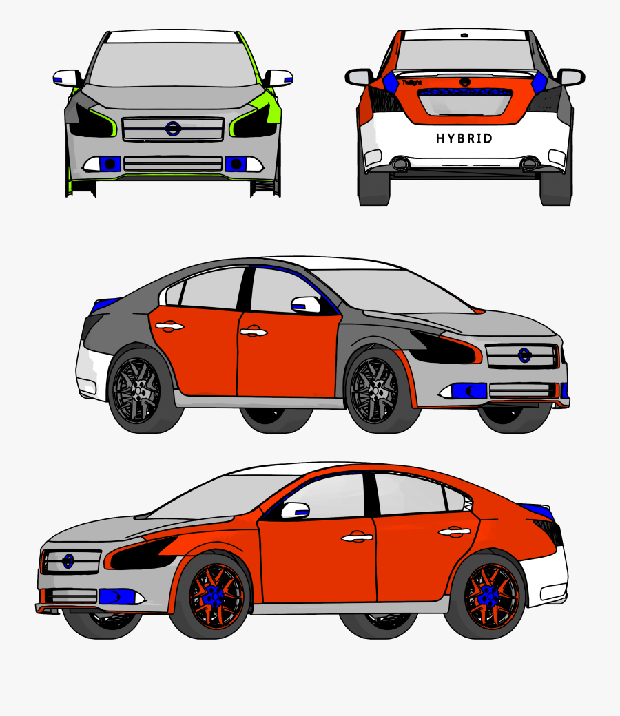 Sports Sedan, Transparent Clipart