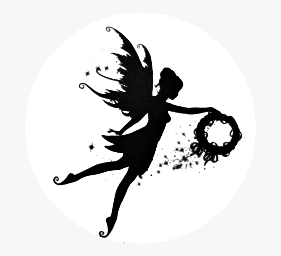 Flying Fairy Black And White, Transparent Clipart