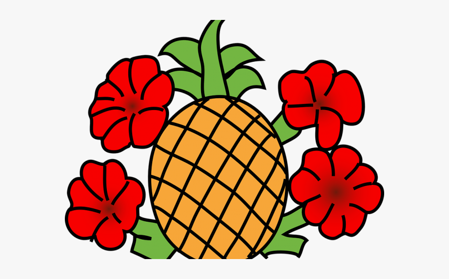 Transparent Splash Pad Clipart - Outline Pineapple Clipart Png, Transparent Clipart