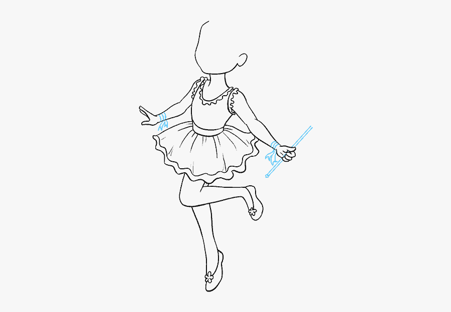 How To Draw Fairy - Line Art, Transparent Clipart