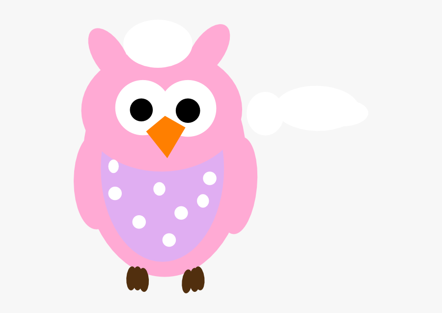 Transparent Pink Owl Clipart - Baby Owl Clip Art, Transparent Clipart
