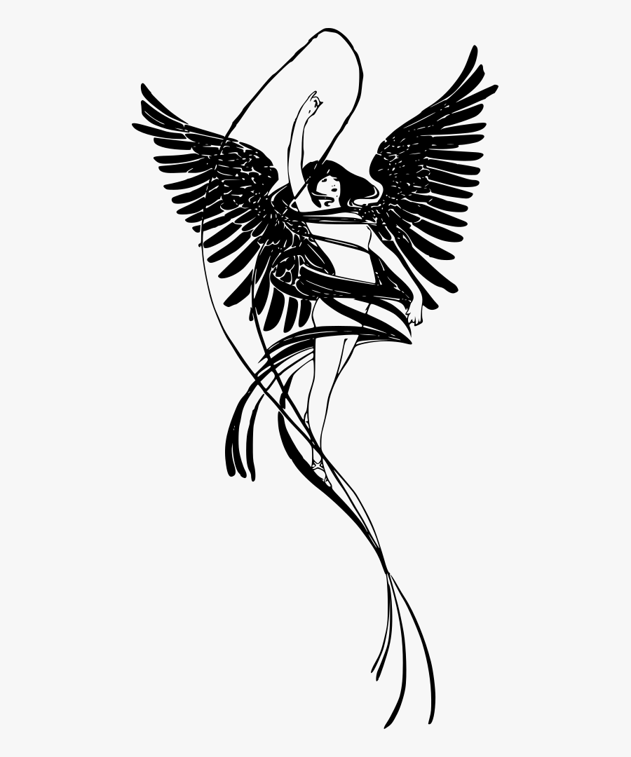 Flying Naked Lady Clip Art - Naked Lady Illustration Flying, Transparent Clipart