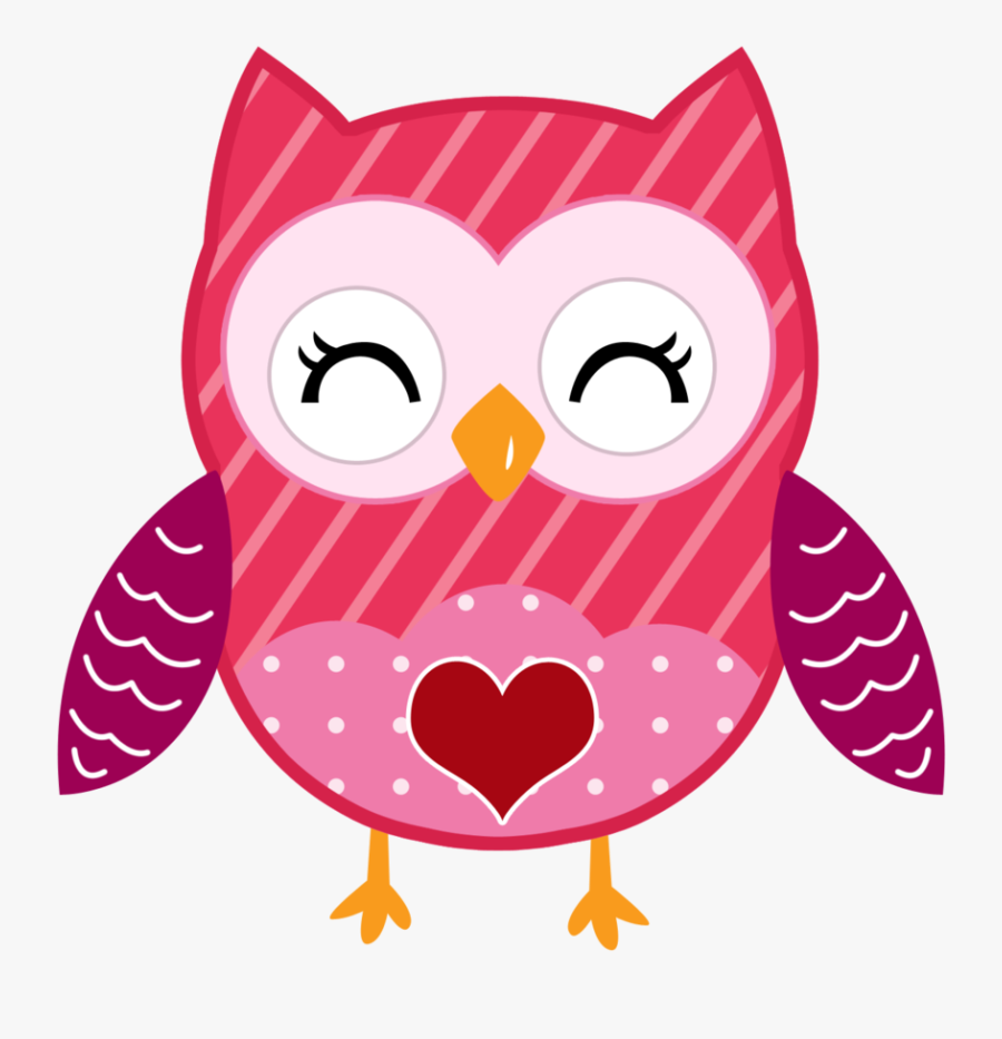 Valentine Owl Clipart, Transparent Clipart