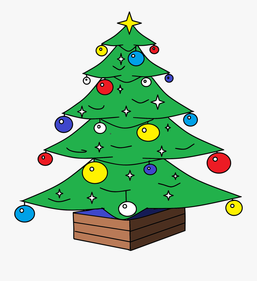 Drawing Present Christmas Tree - Christmas Tree From The Grinch, Transparent Clipart