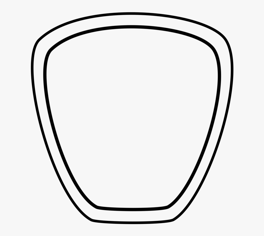 Shield Shape Png Black, Transparent Clipart