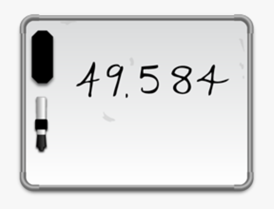 Whiteboard Icon, Transparent Clipart