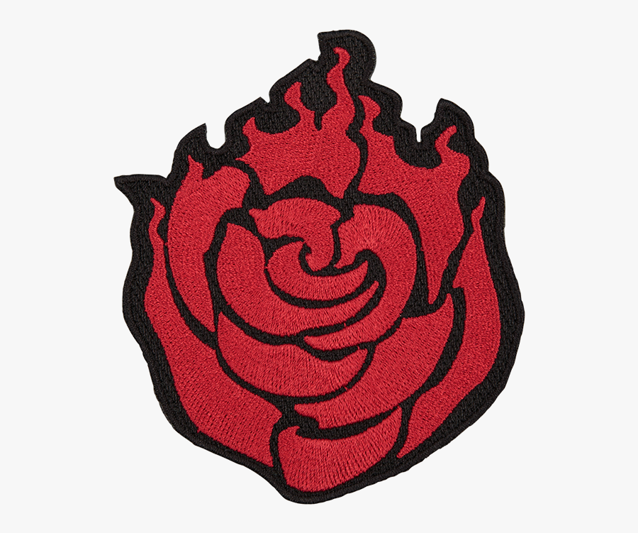 Rwby Ruby Rose Emblem Cosplay Patch Clipart , Png Download - Ruby Rose Emblem Black, Transparent Clipart