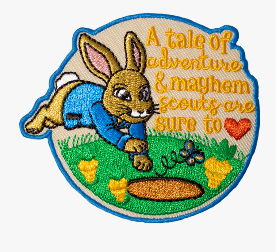 Peter Rabbit Scout Inspired Patch Clipart , Png Download - Cartoon, Transparent Clipart