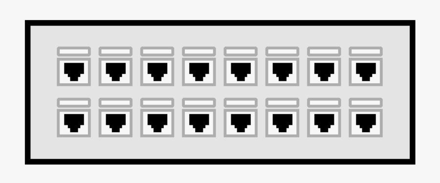 Text,brand,multimedia - Network Patch Panel Icon, Transparent Clipart