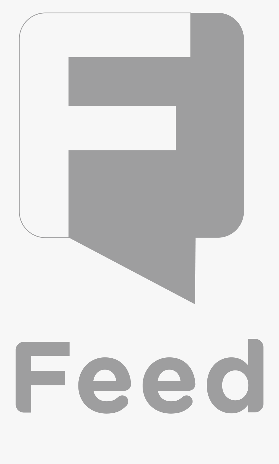 Feed Logo Gray - Graphics, Transparent Clipart