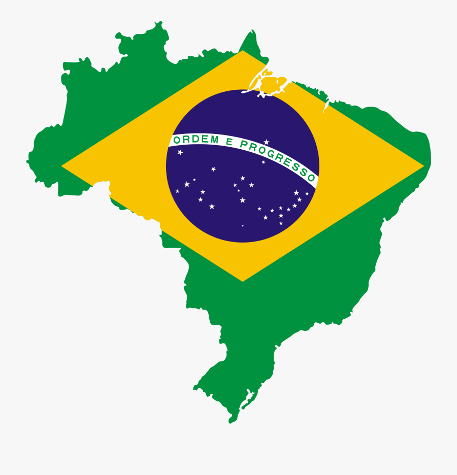 Brazil Clipart - Brazil Flag Shape, Transparent Clipart