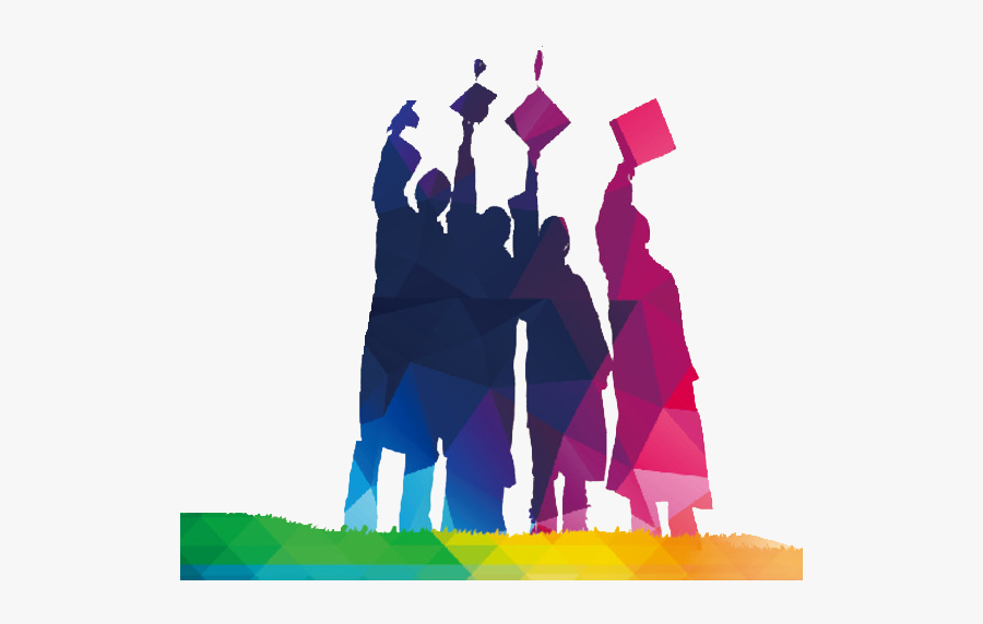 Ceremony We Of University Graduation China Undergraduate - Blue Silhouette Graduation Png, Transparent Clipart