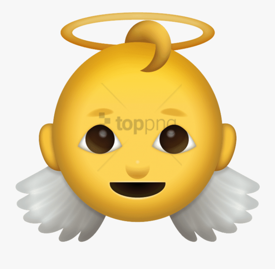 Free Png Angel Emoji Png Images Transparent - Baby Angel Emoji Png, Transparent Clipart