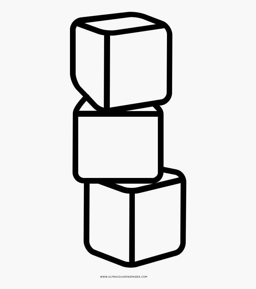 Ice Cubes Coloring Page Clipart , Png Download, Transparent Clipart