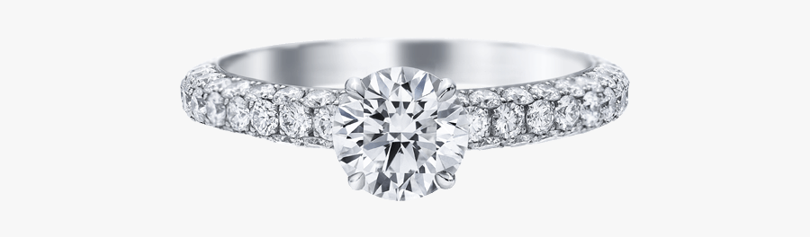 Diamond Engagement Rings Fine - Harry Winston Brilliant Love Engagement Ring, Transparent Clipart
