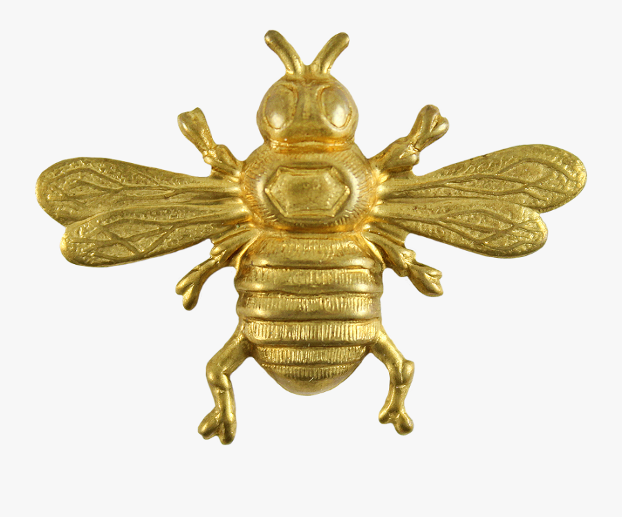 Gold Bee Clipart, Transparent Clipart