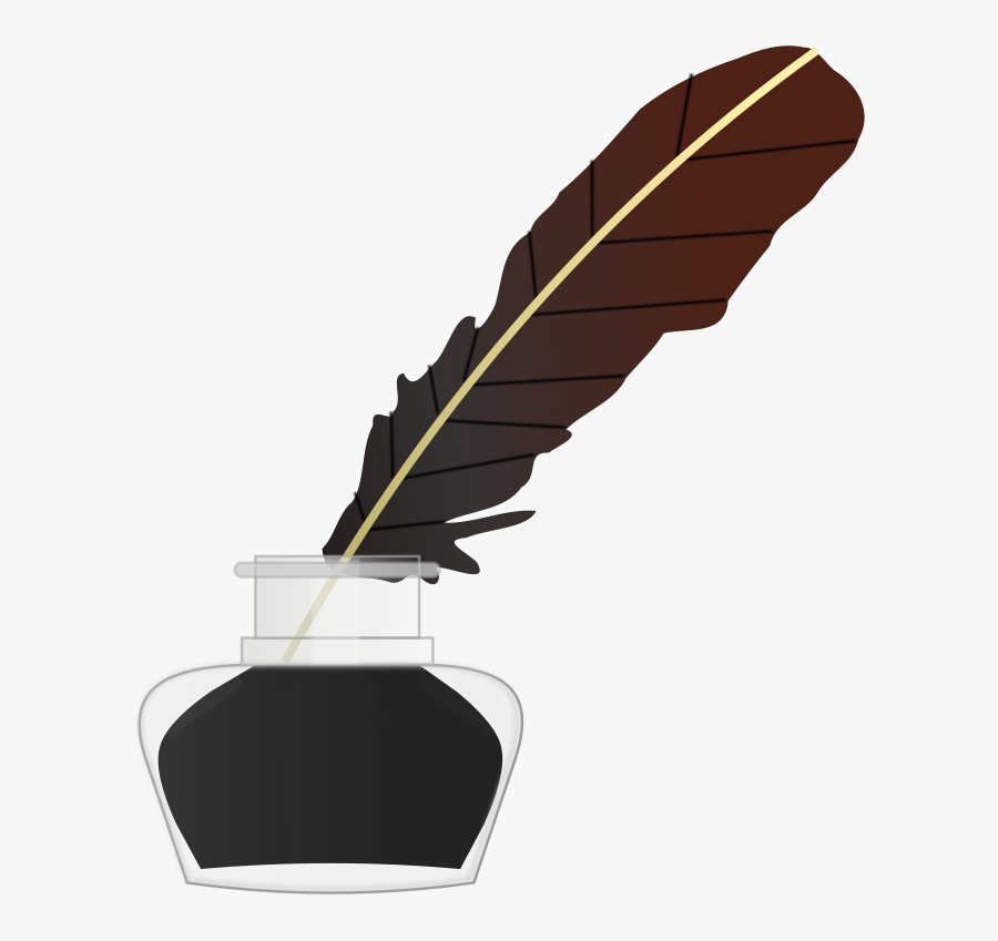 Well Clip Art Download - Feather And Pen Png, Transparent Clipart