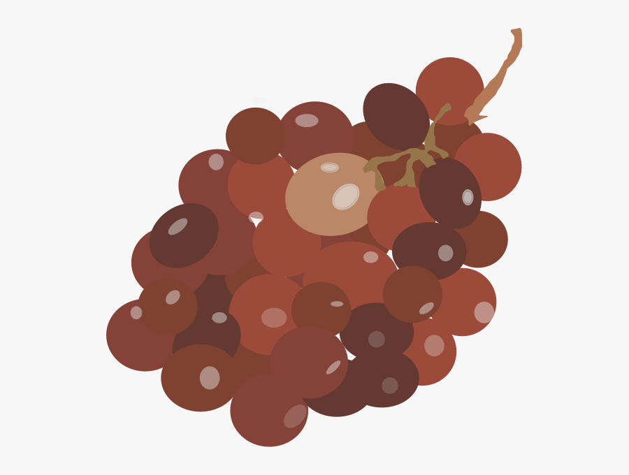 Red Grapes Svg Clip Arts - Brown Grapes Clipart, Transparent Clipart