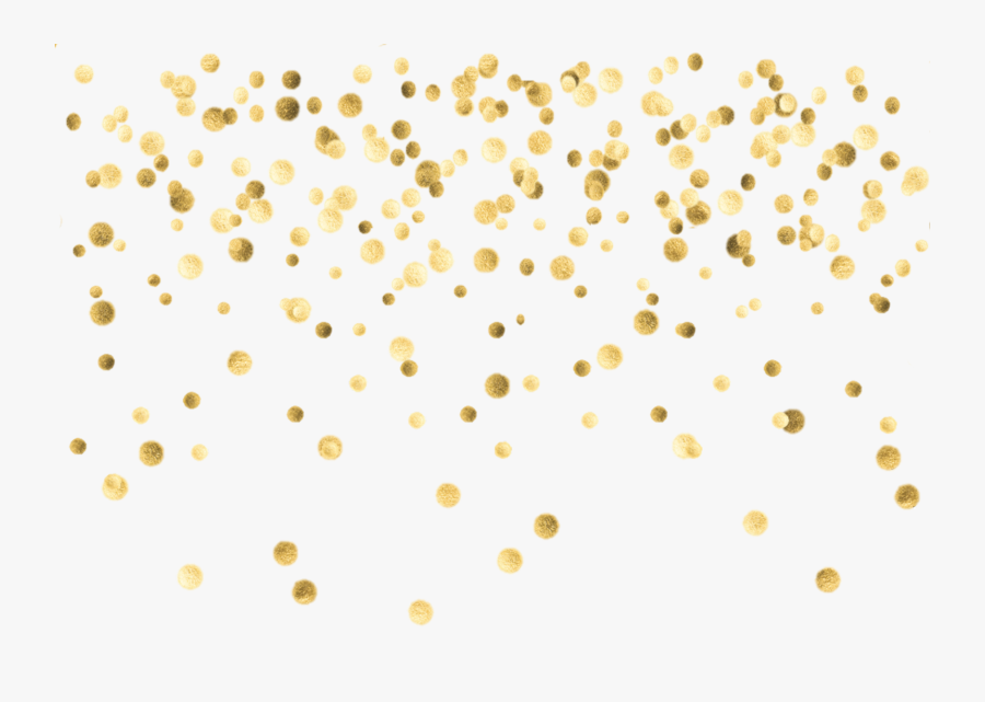 Clip Art Confetti Pattern - Gold Confetti Transparent Background, Transparent Clipart