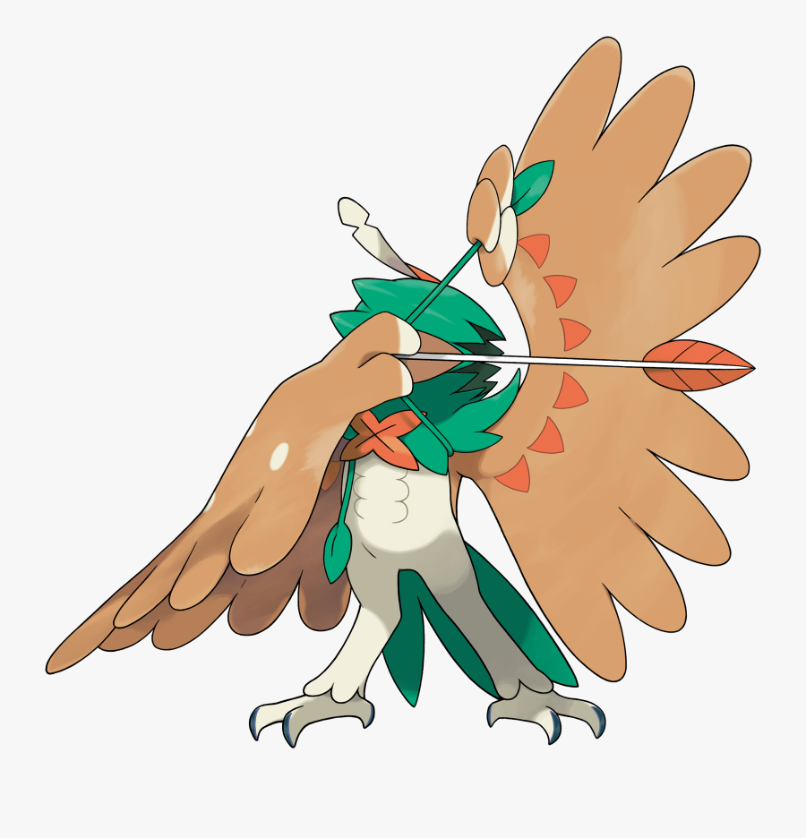 Transparent Feather Clipart - Decidueye Pokemon, Transparent Clipart