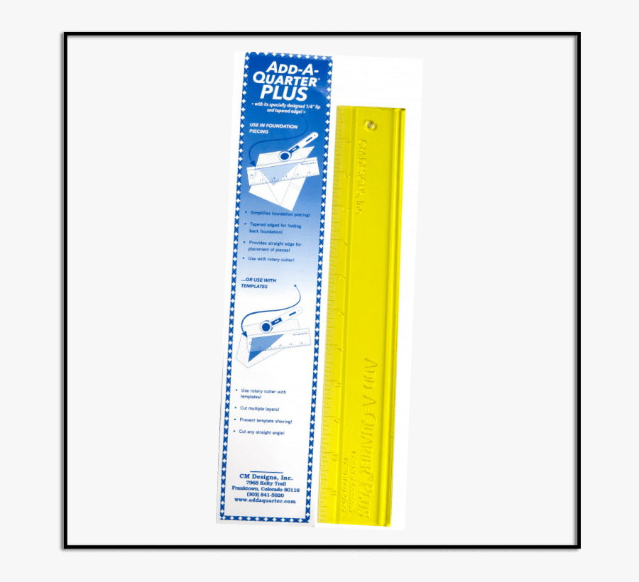 CM Designs Ruler Transparent Yellow 12
