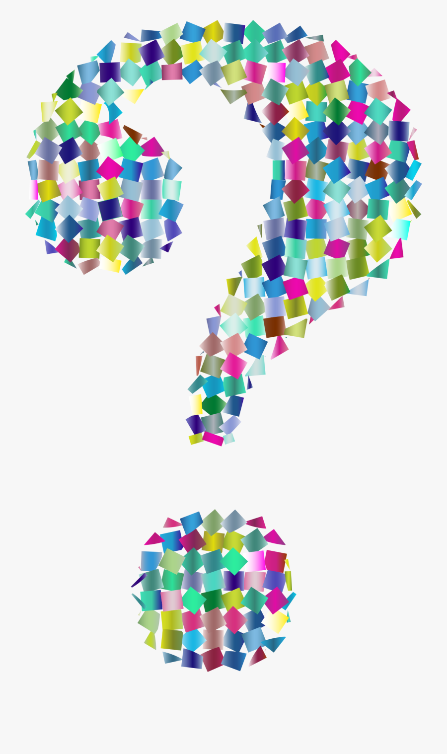 Confetti Clipart Sprinkles - Cute Question Mark Clipart, Transparent Clipart