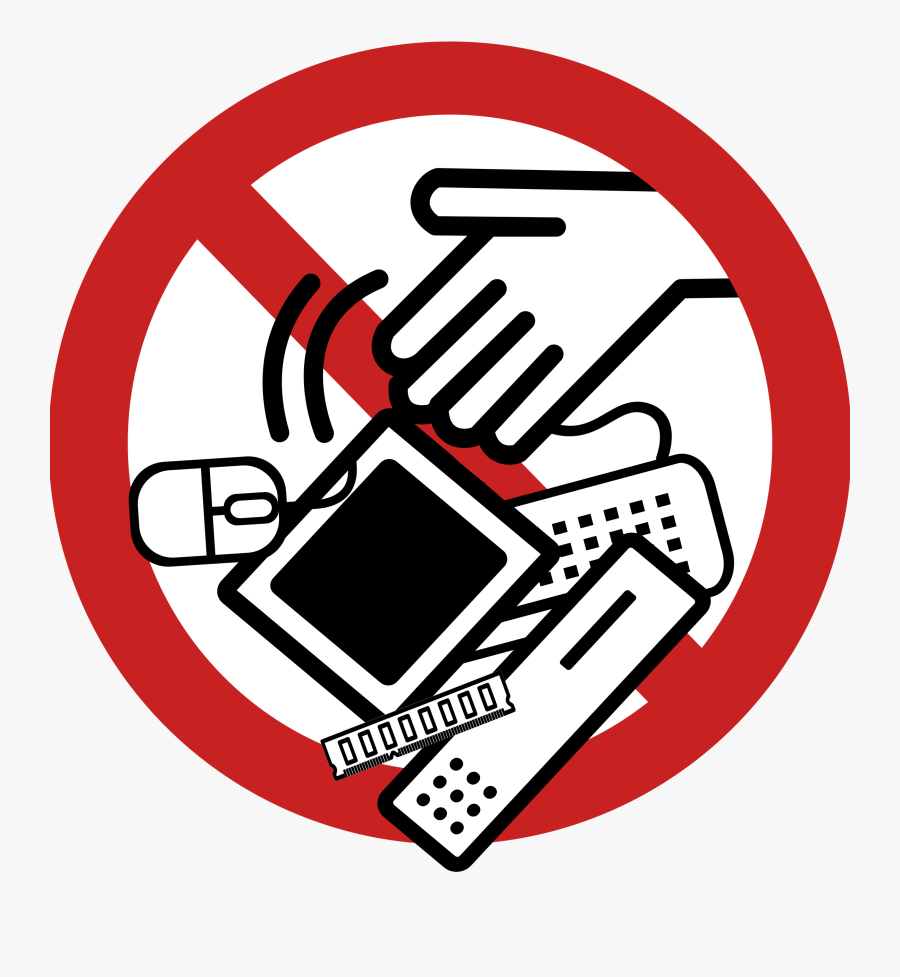 No Technology Clipart - No Electronics Clipart, Transparent Clipart