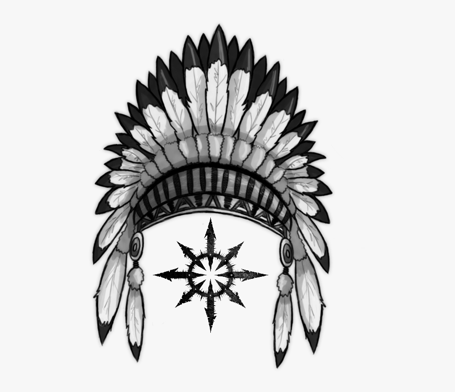 Feather Clipart Indian Headband - Native American Headdress Png, Transparent Clipart