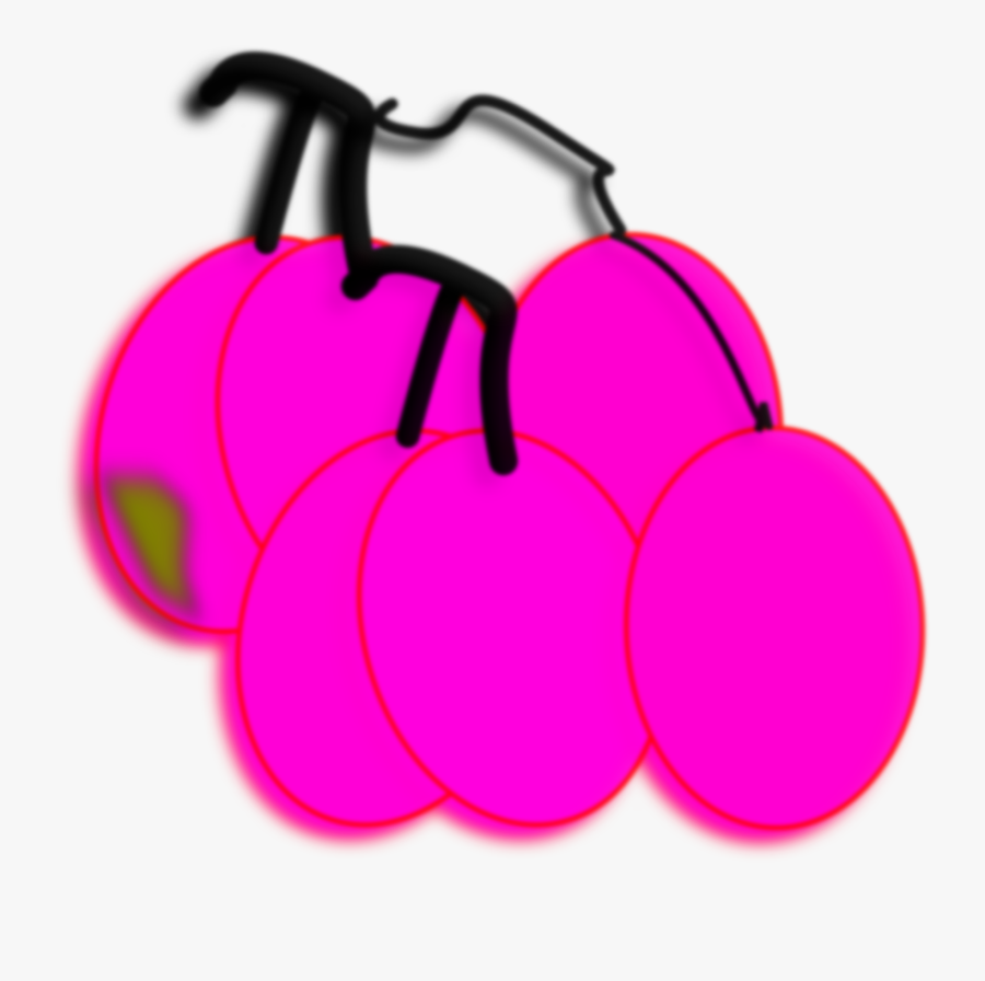 Cartoon Grapes Svg Clip Arts - Grape, Transparent Clipart