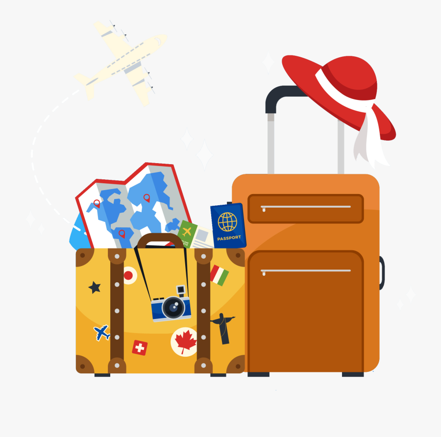 Travel Cartoon Transparent Background