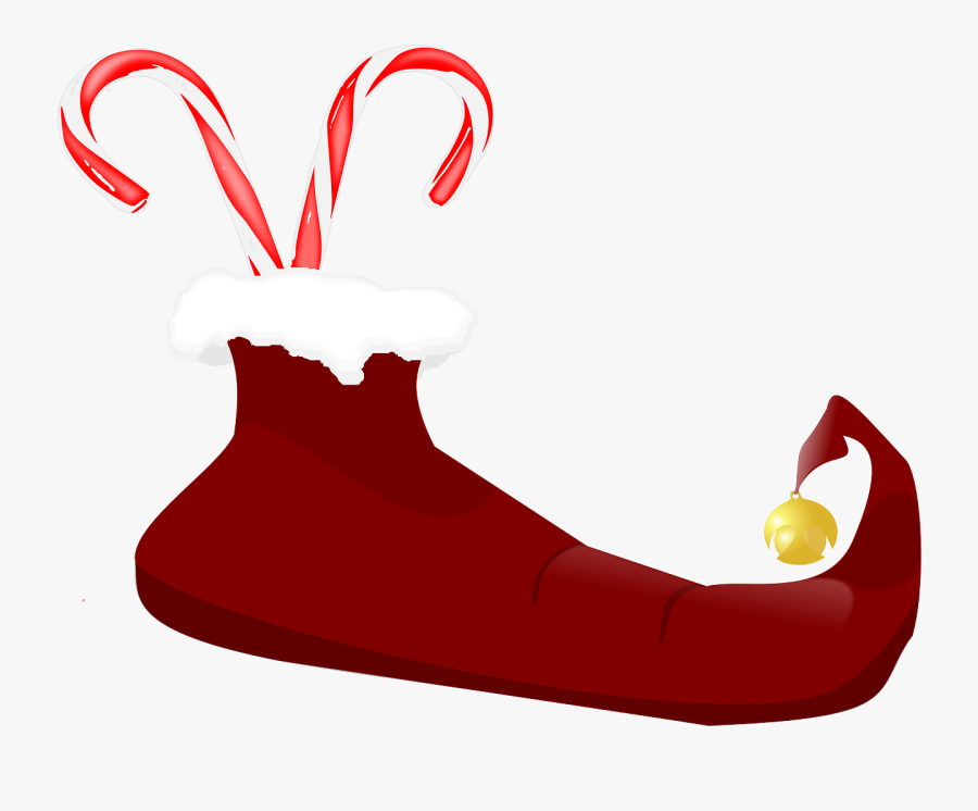 Candy Cane Clipart Christmas Socks - Bastones De Caramelos Navidad Png, Transparent Clipart
