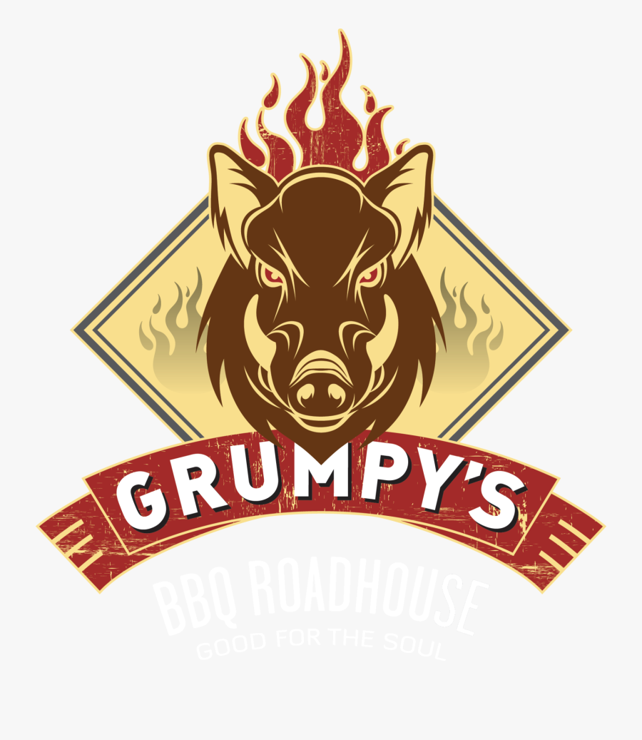 Image Black And White Download Barbecue Clipart Roadhouse - Grumpy's Bbq, Transparent Clipart