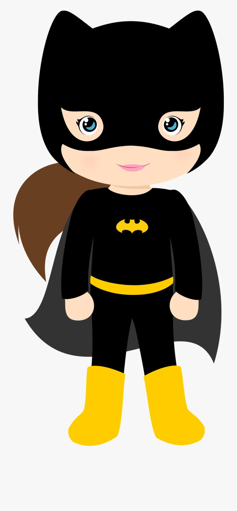 Clip Art Desenhos De Batman - Bat Girl Clipart, Transparent Clipart