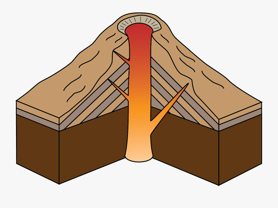 Lava Dome Volcano Clipart, Transparent Clipart