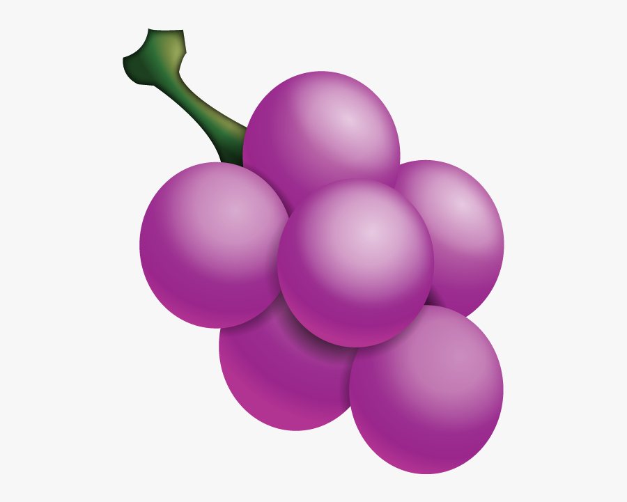 Grape Clipart Emoji - Grape Emoji Png, Transparent Clipart
