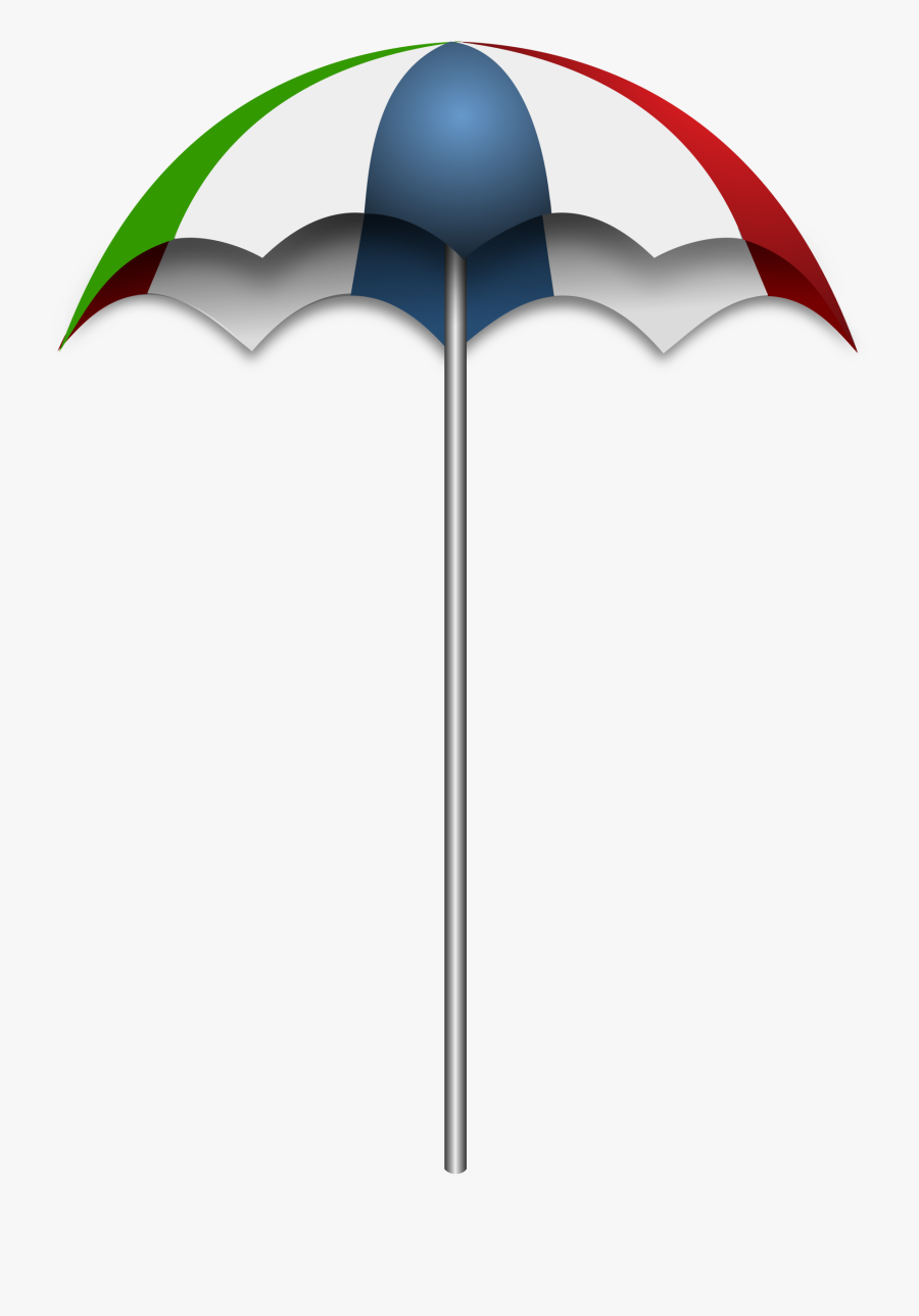 Beachball Clipart Beach Parasol - Transparent Vector Beach Umbrella, Transparent Clipart