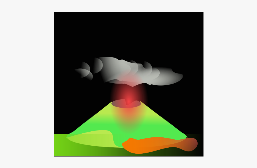 Volcano, Transparent Clipart