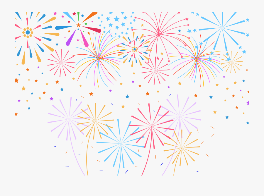 Confetti Party Clip Art - Transparent Background Firework Confetti Clipart, Transparent Clipart