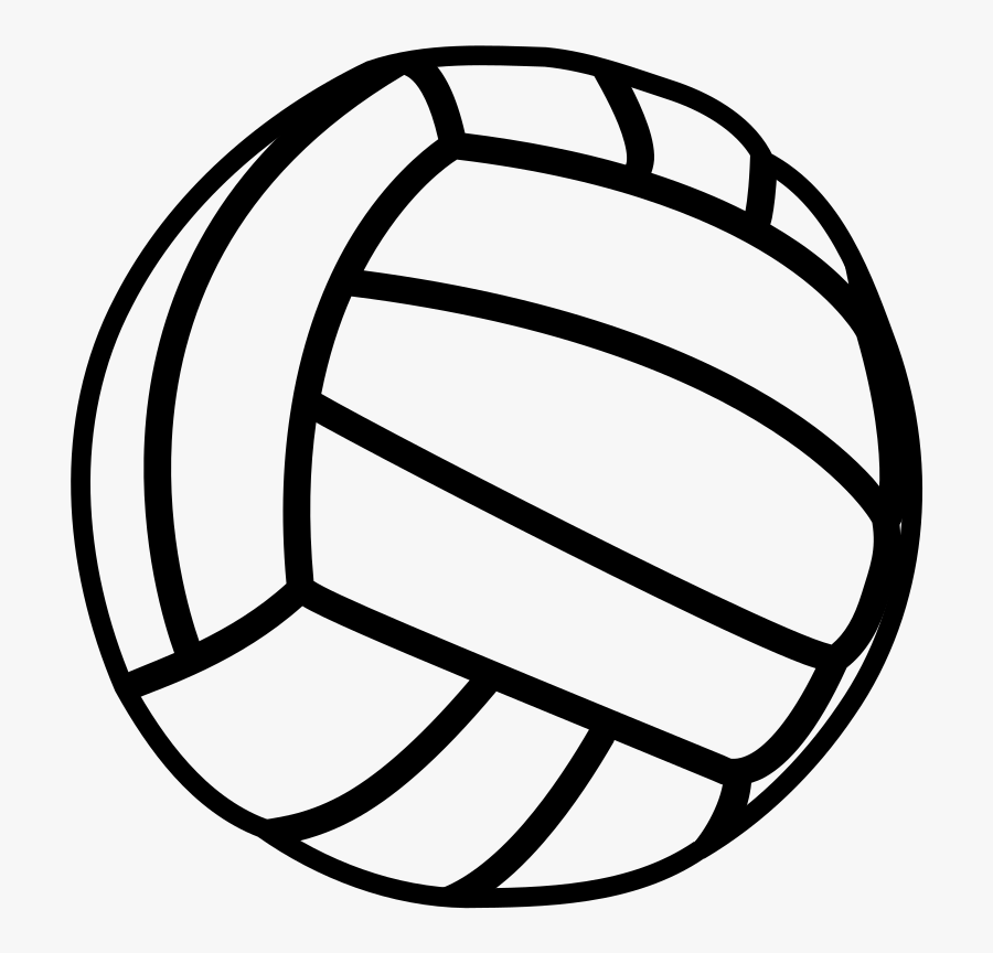 Beach Ball Lineart Free - Volley Ball Clip Art, Transparent Clipart